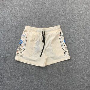 Amiri Beige Graphic Print Shorts